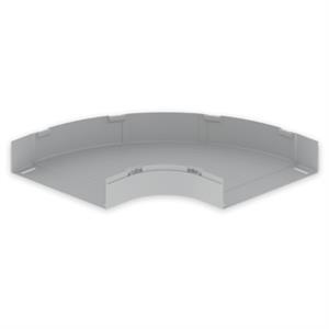 Curva plana 90° Unex 100X400, em U23X cor cinzento