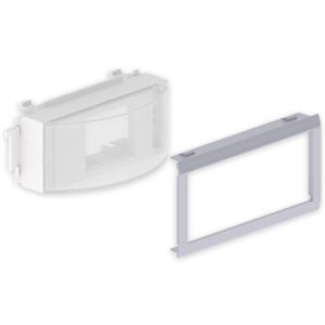 Adaptador para mecanismos Rail DIN Unex, tampa 65mm, em U24X cor alumínio