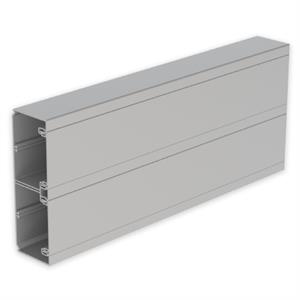 Calha para mecanismos Unex 70x210 de 2 tampas (80 e 80 mm), em U23X cor alumínio