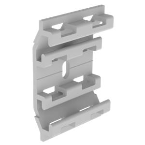 Base individual Unex, em U23X para tampa de altura 75 cor cinzento