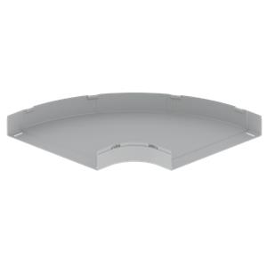 Curva plana 90° Unex 100x600, em U48X cor cinzento
