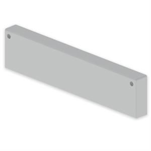 Tampa final Unex 60x300, em U48X cor cinzento