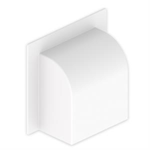 Junta de parede curva Unex 60x100, em U24X cor branco