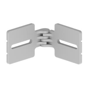 Articulação horizontal Unex 85mm, em U23X cor cinzento