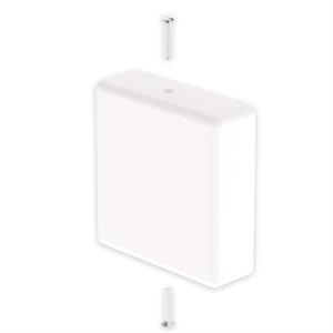 Tampa final Unex 35X35, em U24X cor branco