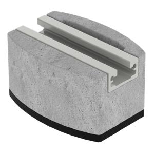 Suporte para cobertura Unex 150 mm, em U48X cor cinzento
