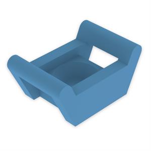 Base aparafusável detetável Unex, em U62X cor azul