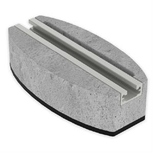 Suporte para cobertura Unex 300 mm, em U48X cor cinzento