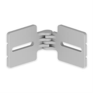 Articulação horizontal Unex 85 mm, em U48X cor cinzento