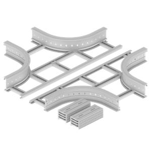Cruz Unex 135x400 R300, em U48X cor cinzento