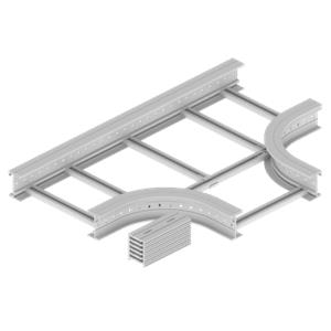 Derivação T Unex 135X600 R300, em U48X cor cinzento