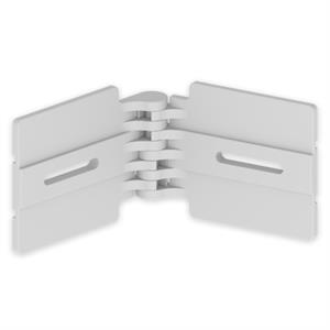 Articulação horizontal Unex 135 mm, em U48X cor cinzento
