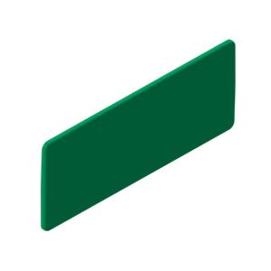 Placa ID Unex 40x100, em PC cor verde