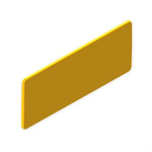Placa ID Unex 40x100, em PC cor amarelo